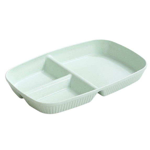 Reusable Bento Lunch Box with 3 Compartments, Divided Food Tray, Meal Preparation Containers(10.4x7inch)