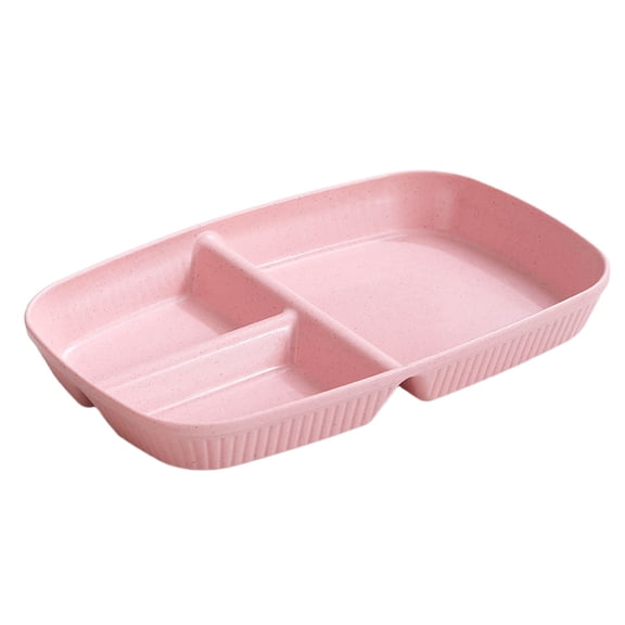Reusable Bento Lunch Box with 3 Compartments, Divided Food Tray, Meal Preparation Containers(10.4x7inch)