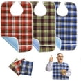 thumbnail image 1 of Reusable Bibs for Adults Men, Women, Clothing Protector with Crumb Catcher, Large Bids for Elderly Seniors and Disabled, 1 of 7