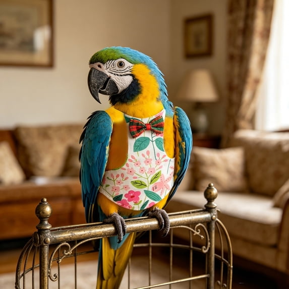 Reusable Bird Diaper Flight Suit with Adjustable Straps Leakproof Lining for Cockatiel Parrot Pigeon Conure Sun Parakeet Macaw(Pink,XS)