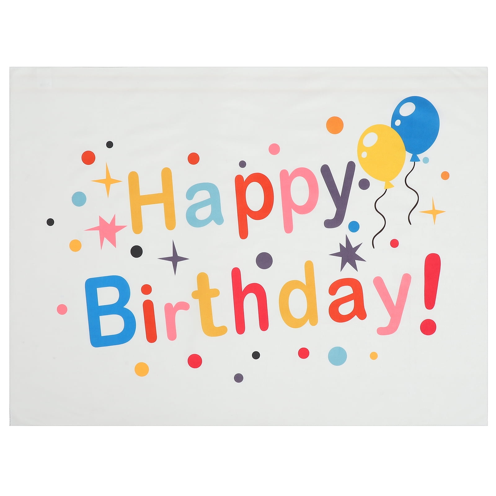 Glitter Red Happy Birthday Banner – Big Sparkly Sign For Wall, Door, Party Backdrop