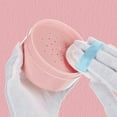 thumbnail image 1 of Reusable Body Powder Puff Applicator Set With Empty Container And Sieve For Home Travel Use, 1 of 4