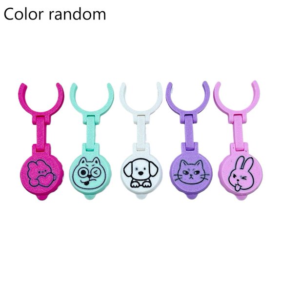 Reusable Bottle Drink Markers, PLA Bottle Neck Clips for Parties, BBQs & Gatherings, Easy-Identify Beverage Tags, 5 Pack