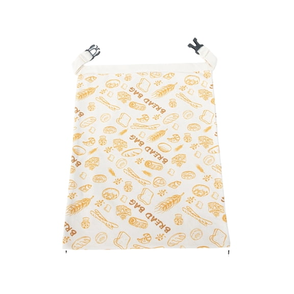 Reusable Bread Bag, Organic Cotton Storage Wrap with Elastic for Sourdough & Bakery Freshness