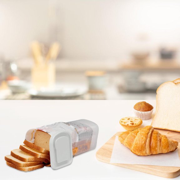 HEANUJJ Loaf Container for Loaf Cakes Bread Holder Plastic Bread Keeper 1Pack