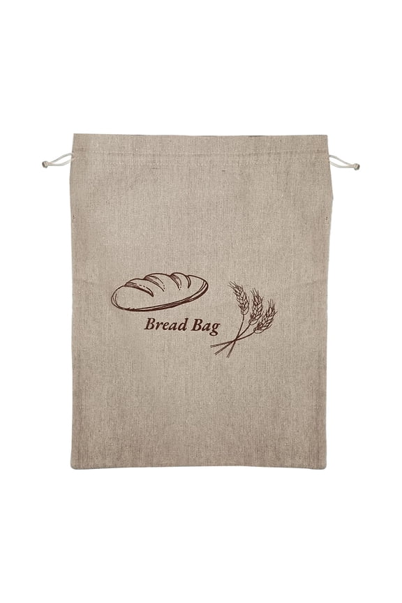 Reusable Bread Storage Bag Made of Linen And Tpu, Portable And Oilproof Food Bag for Homemade Bread, Pastries, Snacks, And On-The-Go Picnics Harlik