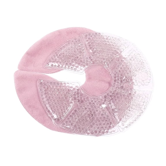 Reusable Breast Therapy Gel Pads, Hot & Cold Compress Breast Pads, Soft Flannel Nursing Pain Relief Pads for Breastfeeding Postpartum Recovery