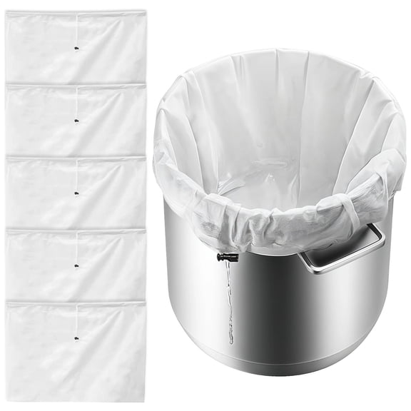5-Pack Extra Large Brewing Bags, 26x22 Inch Fine Mesh Filter Bags with Drawstring,Reusable for Beer,Wine, Cider, Tea, Food Straining,Home Brewing