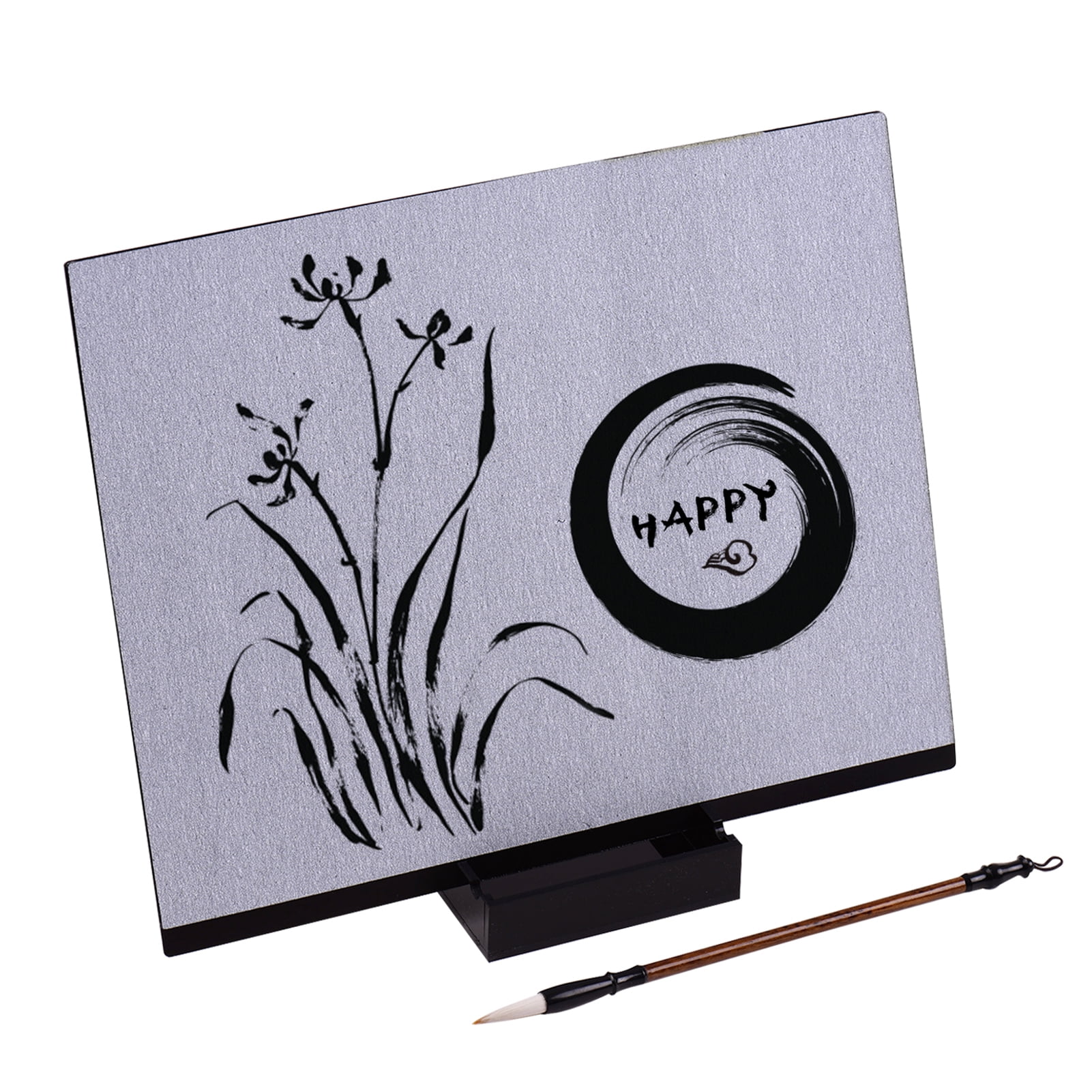Reusable Buddha Board Artist Board, Paint with Water Brush & Stand