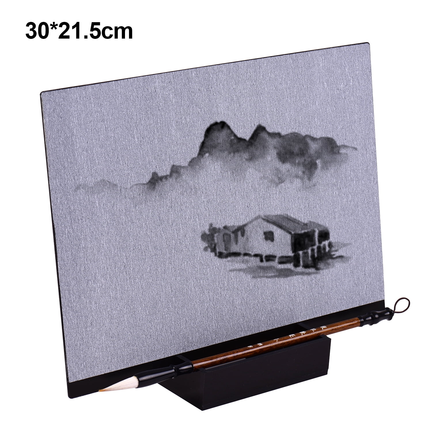 Reusable Buddha Board Artist Board Paint with Water Brush & Stand Release  Pressure Relaxation Meditation Art Mindfulness Relaxing Gift for Children  Students Teenagers Adults Drawing Painting Writing 