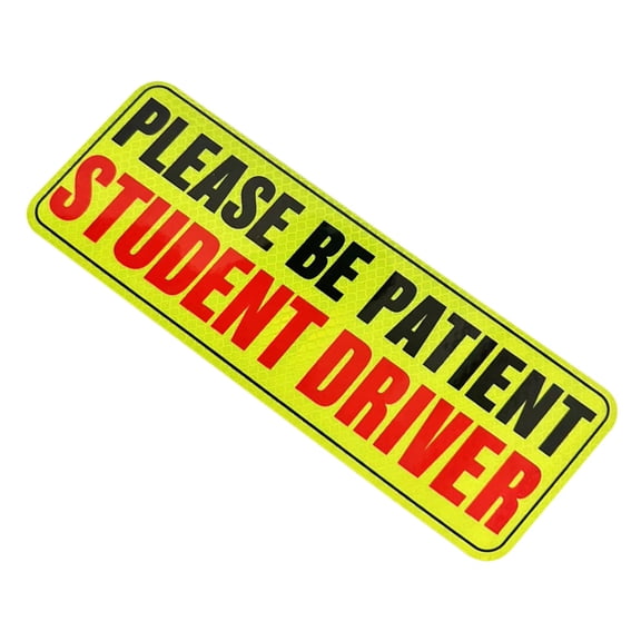 Reusable Bumper Reflective Sticker for Car Student Driver Magnet New Driver Magnet Safety Warning Driver Magnet