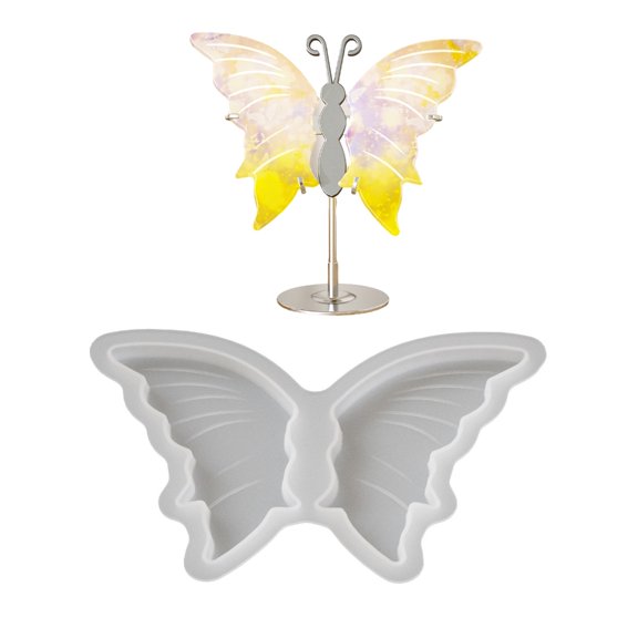 Reusable Butterfly Silicone Resin Mold Sturdy Butterfly Wing Ornament Mold For Epoxy Resin Art And Accessories