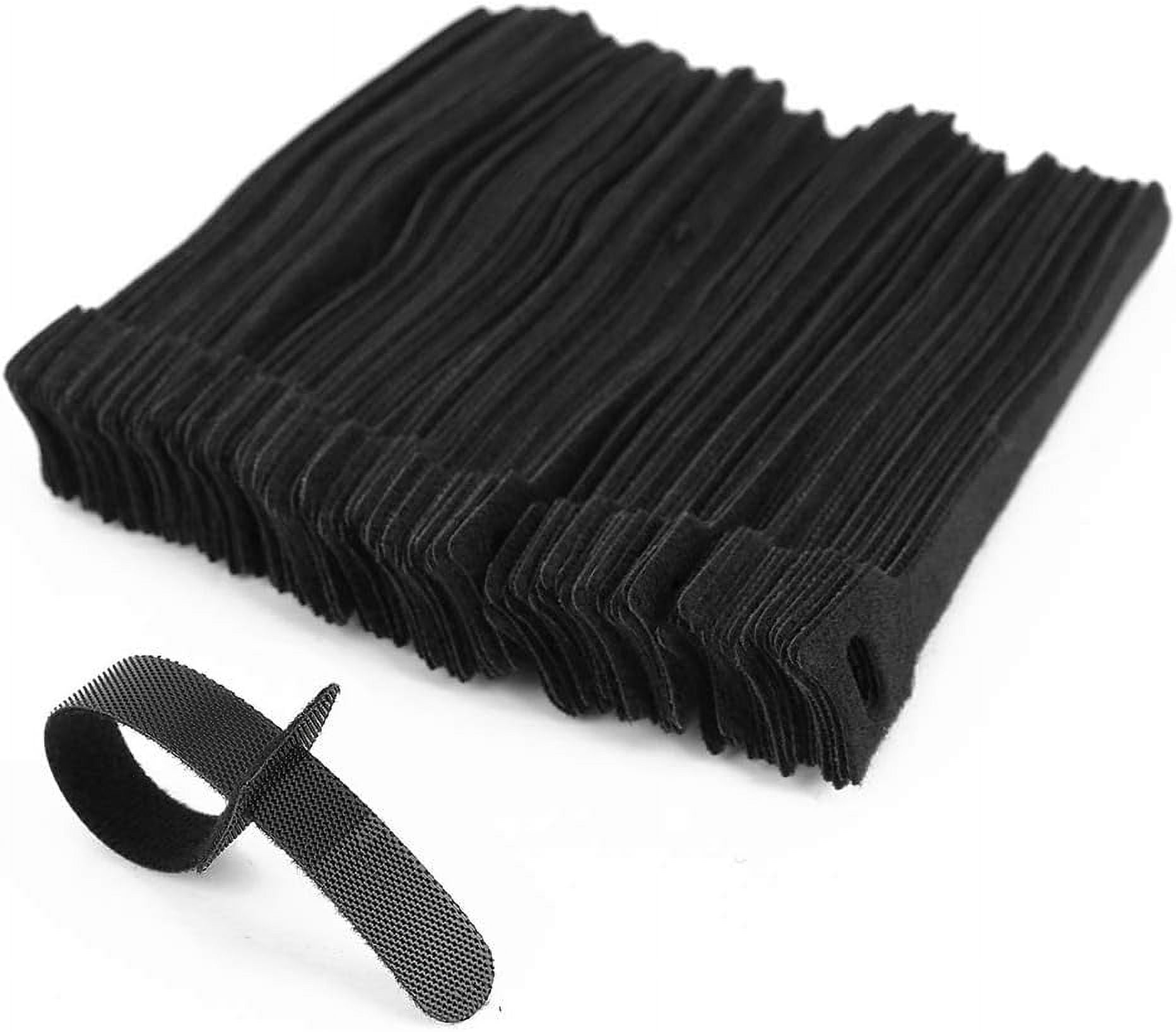 Reusable Cable Ties Adjustable Cable Straps for Cables Management 15cm Nylon  Velcro Ties with Hooks and Loops 100PCS/Set 