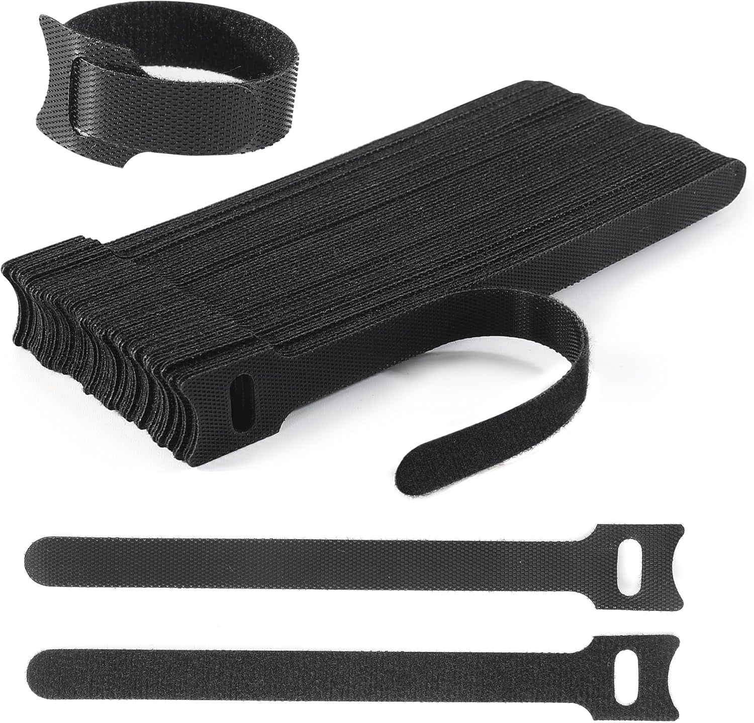 Reusable Cable Wraps Reusable Cable Ties, Adjustable Cord Straps Wire Organizer Cord Wrap ...