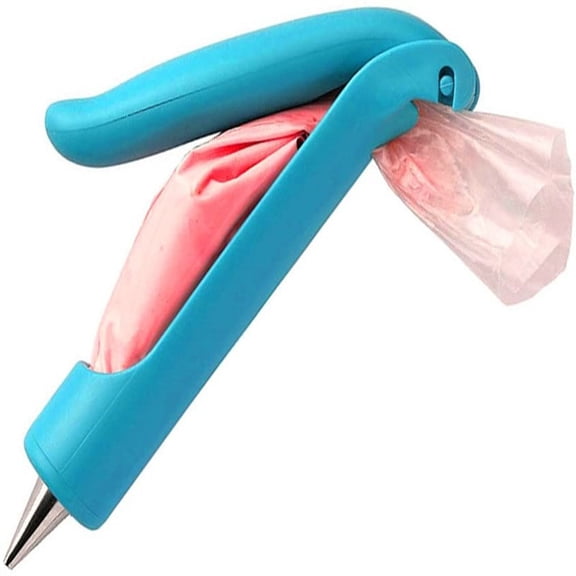 Reusable Cake Frosting and Decoration Pen Kit - Complete DIY Cake Decorating Tools Set with Storage Bag - Blue