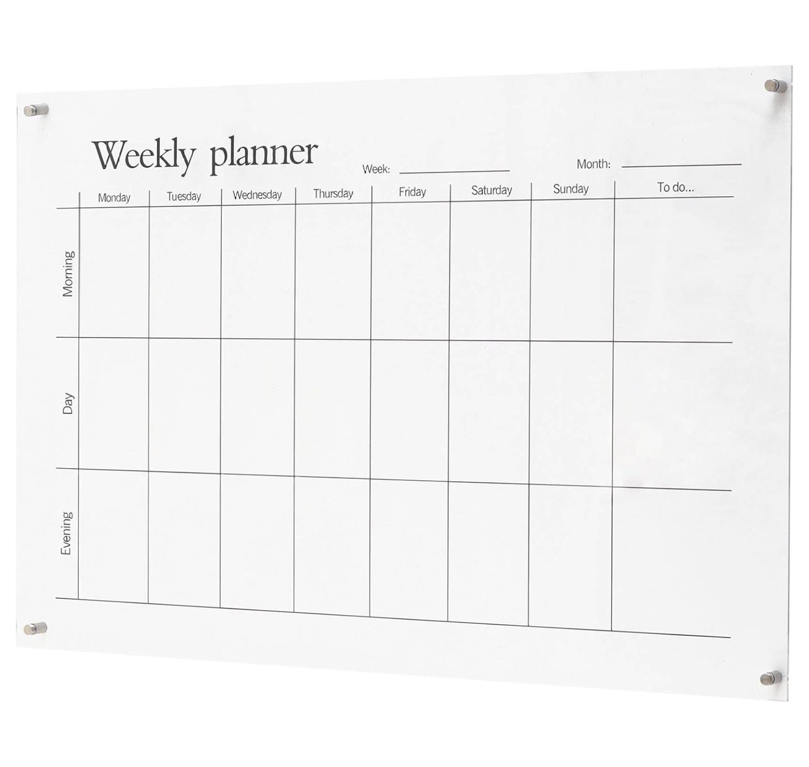 Reusable Calendar Dry Erase Board,Weekly Planner for Home or Office