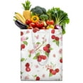thumbnail image 1 of Reusable Canvas Tote Bag – Cute Pink Cherry Print – Eco-Friendly Grocery & Beach Bag for Women and Girls – Aesthetic Fruit-Inspired Cotton Tote for Cherry Lovers, 1 of 7