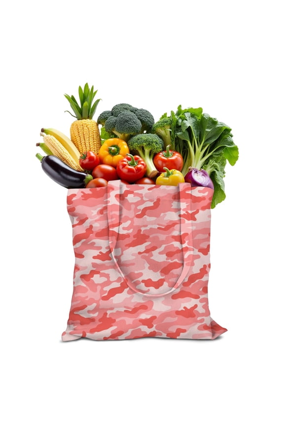 Reusable Canvas Tote Bag – Tactical Military Camouflage Print – Rugged Outdoor Camo Bag for Men & Women – Eco-Friendly Army-Style Cotton Shopper for Everyday & Hunting Use