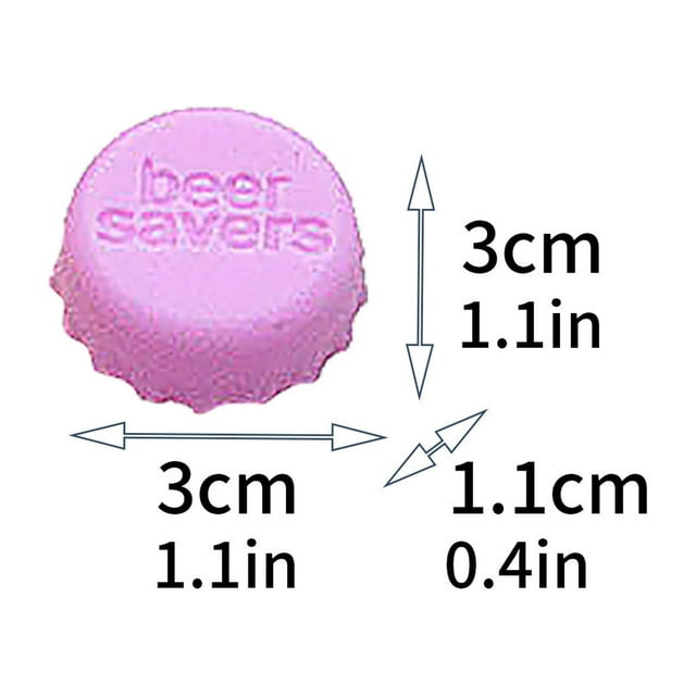 Reusable Caps,Silicone Rubber Bottle Caps (Pack of 6),Ideal for Soft