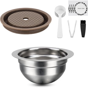 Reusable Refillable Pods 150ml with Nespresso Vertuo Plus/Next/Pop, Stainless Steel Refillable Pods