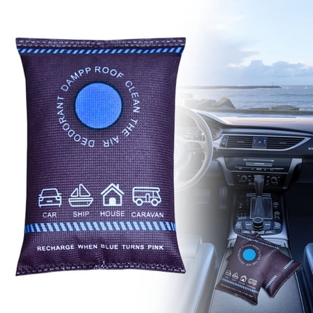 Rechargeable Silica Gel Car Dehumidifier, Microwave Fast Reactivated Desiccant Packets, Reusable Moisture Absorber Bag for Closet Basement Garage Storage, 1 Pcs, 5.11x3.54"