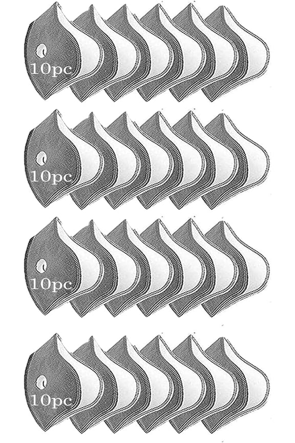 Reusable Carbon Filter Dust Mask with 5 Activated Filters Breathable Adjustable Mesh Face Mask