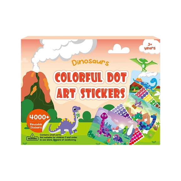 Reusable Cartoon Dot Art Sticker Art Project Set * Safe Paper Dot Art Activity Ideal For Home And Classroom