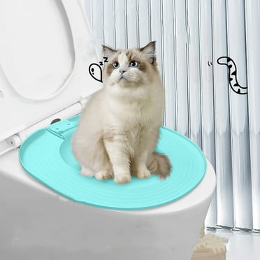 Reusable Cat Toilet Training Kit with Anti-Slip Design Hygienic Litter Box Transition Tool for Effortless Pet Potty Training & Easy Cleaning