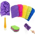 thumbnail image 1 of Reusable Chenille Microfiber Dust Duster, 360° Electrostatic Duster Refills — The Sustainable Choice for a Dust-Free Home, Washable & Reusable Microfiber Dusting Pads (1 Handle + 5 Refills), 1 of 6