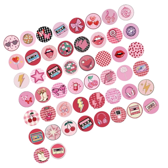 Reusable Cherries Stickers 50PCS PVC Decals Removable Art for Phone Laptop Teens Room Decoration