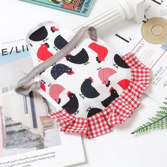 Reusable Chicken Saddle Apron for Feather Protection and Wound Healing with Elastic Fabric