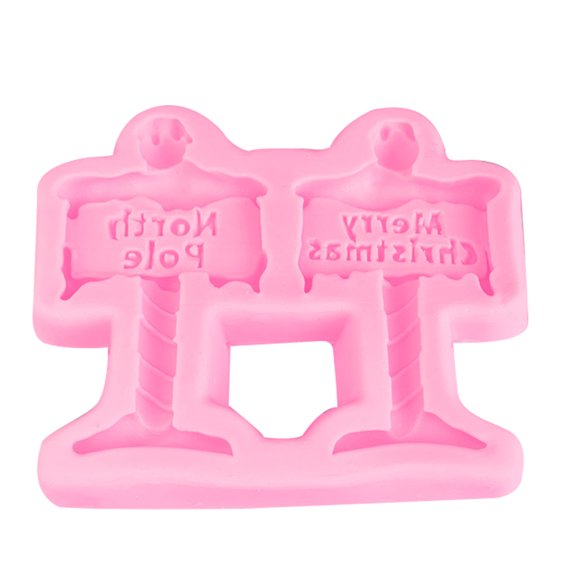 Reusable Chocolate Mold Exquisite Silicone Christmas Sign Shape Baking Mold for Kitchen