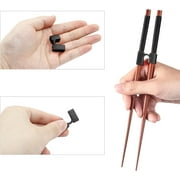 Reusable Chopstick Helper Training Chopsticks Hinges Connector Training Chopstick for Adults, Beginner, Trainers or Learner Black