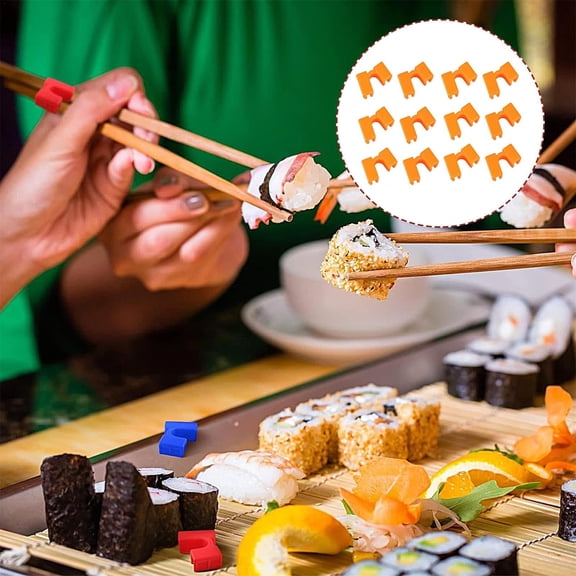 Reusable Chopstick Training Aid Kit with Interchangeable Learning Tools for Effortless Skill Mastery and Practice 12PCS