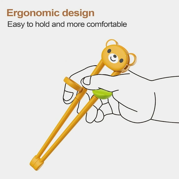 Reusable Chopstick Training Sticks - for 1-2 Practice Chopsticks, Durable Food-Grade Training Tool, Easy-to-Use Cooking Utensil for Beginners, Essential Kitchen Skill-Building Gadget, 2*6.1in, A