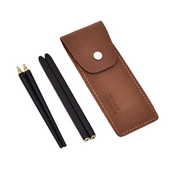 Reusable Chopsticks Camping Utensils Travel Cutlery Detachable Wood Construction for Hiking Backpacking Dining