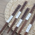 thumbnail image 1 of Reusable Chopsticks Natural Bamboo Classic Style 5 Pairs Lightweight Safe Chop Sticks 8.8 Inch/22.5cm Gift Set, 1 of 6
