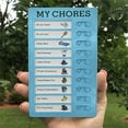 thumbnail image 1 of Reusable Chore Chart for Adults & Kids, Portable DIY Checklist Board with Detachable Cards for RV, Home & Travel Planning, Dry-Erase Message Board for Multiple Users, 1 of 5