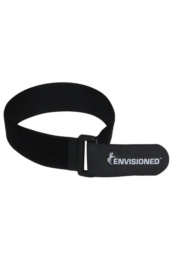 Reusable Cinch Straps 2" x 100" - 2 Pack - Hook and Loop Straps (Black)