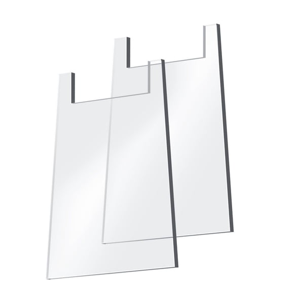 Reusable Clear Acrylic Wall Spacers Bed Couch Stopper For Easy Mounting Space Optimization