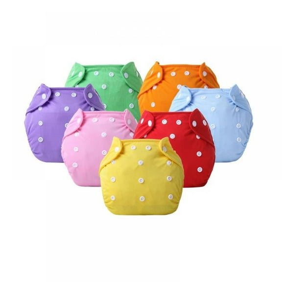 Reusable Cloth Diapers Baby Girls and Boys , Adjustable Washable Nappy Microfiber Inserts