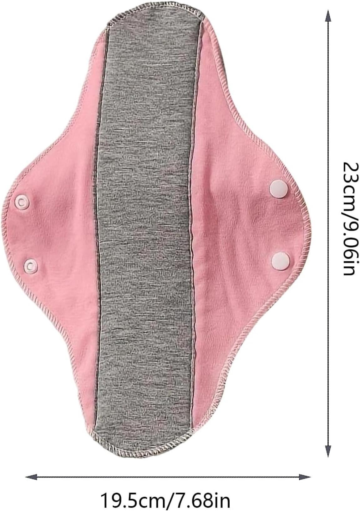 Reusable Cloth Menstrual Pad 1PC, Leakproof Washable Sanitary Pads with ...