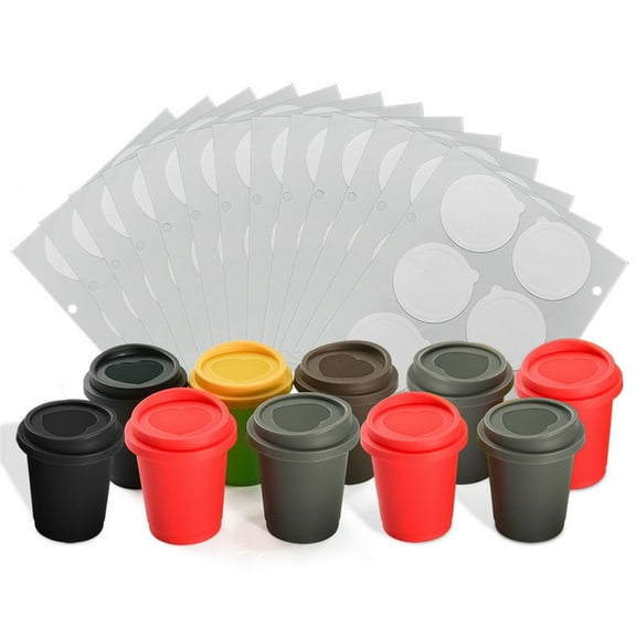 Reusable Coffee Cups Coffee Shells Aluminum Foils Plastic Refillable Cups