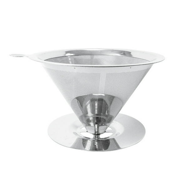 Reusable Coffee Filter 304 Stainless Steel Cone Coffee Filter Baskets Mesh Strainer Pour Over Coffee Dripper