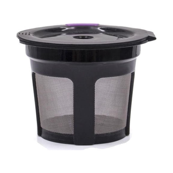 Reusable Coffee Filter Cup Compatible For 1.0 And 2.0 Brewers, Stainless Steel Mesh Pod For K-Elite, K-Select, Plus Series, B30-B150, For FLEXBREW, Black Or Purple(black)