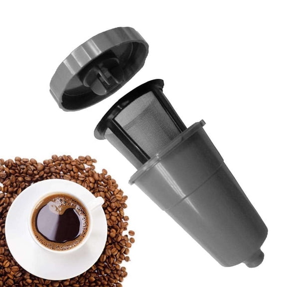 Reusable Coffee Filter Pod Refillable Stainless Steel Mesh Filter Cup Eco-Friendly Replacement Pod for Home Coffee Brewers Keurig 2.0 K500 K400
