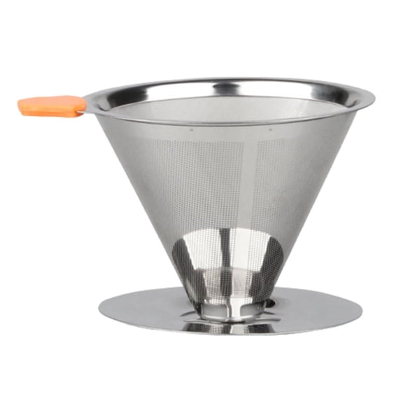 Reusable Coffee Filter Stainless Steel Mesh Funnel Baskets Filters Dripper Drip Cup
