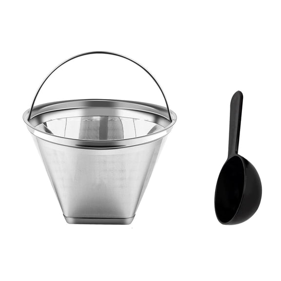 Reusable Coffee Pods Stainless Steel K Cups  High-Density Mesh Filter  Leakproof Silicone Seal  10g Capacity  Easy Clean  Includes Spoon