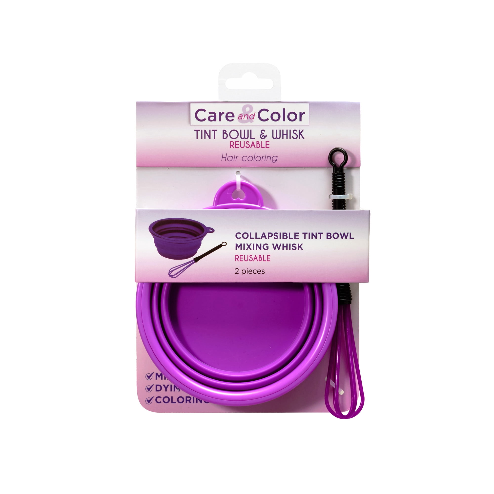 Care & Color Reusable Silicone Collapsible Bowl & Whisk
