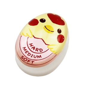 Reusable Color Changing Egg Timer with Heat Sensing Resin Material Easy Rinse Clean Surface and Compact Pot Friendly Design for Boiled Eggs Every Time Yellow
